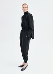 Boxy Jacket in Virgin Wool - Black - CO Collections